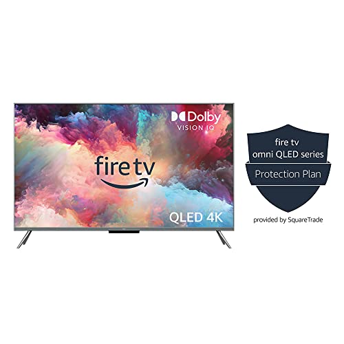 Amazon Fire TV 50" Omni QLED Series 4K UHD smart TV, Dolby Vision IQ, Fire TV Ambient Experience, local dimming, hands-free with Alexa