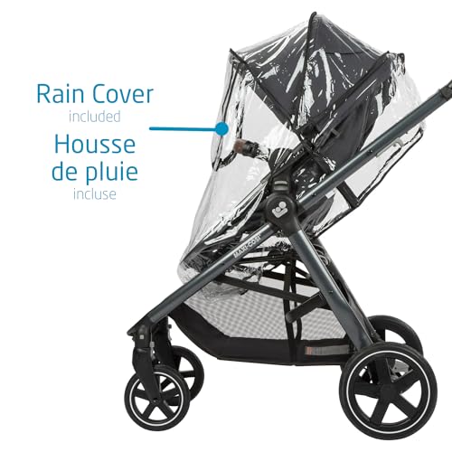 Maxi-Cosi Zelia Max 5-in-1 Modular Travel System, Carraige mode, Reversible toddler seat, Use from birth, Mico infant car seat (included), Polished Pebble