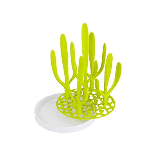 Boon DESERT Baby Bottle Countertop Drying Rack, Green, 1.0 Pound