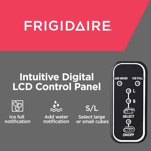 Frigidaire Nugget Ice Maker, Countertop Ice Machine with Transparent Window, Sonic Ice Maker with 44 lbs. Capacity, Auto Self Cleaning Ice Maker Machine, 2.0 Gen, Cream - 16.75D x 11.75W x 20.25H