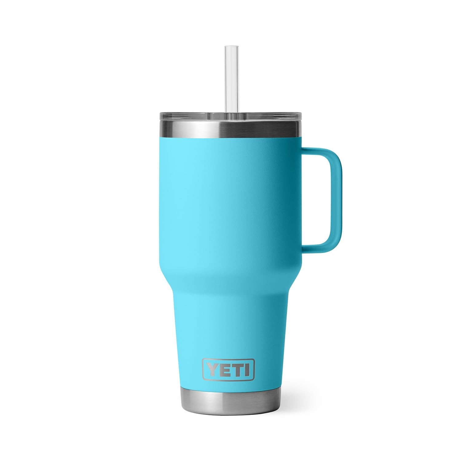 YETI Rambler Tumbler with Handle and Straw Lid, Vacuum Insulated Travel Mug, Stainless Steel