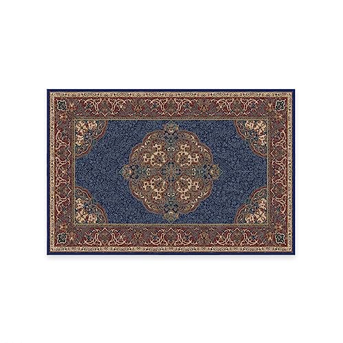 RUGGABLE Disney Traditional Mickey Mouse Washable Rug - Perfect Area Rug for Nursery Playroom Kids Room - Pet & Child Friendly - Stain & Water Resistant - Damask Grey 3&