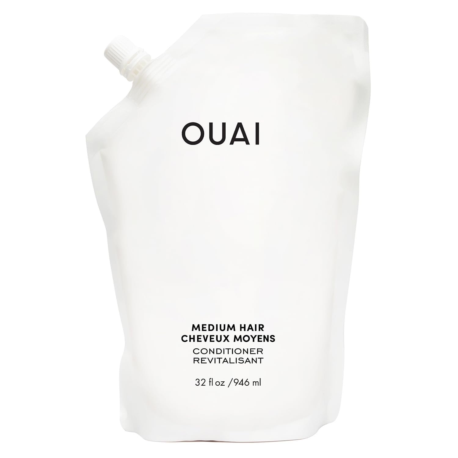 OUAI Fine Hair Conditioner - Volumizing Conditioner for Fine Hair Made with Keratin, Biotin and Chia Seed Oil - Adds Softness, Bounce and Volume - Free from Parabens, Sulfates, and Phthalates (10 oz)