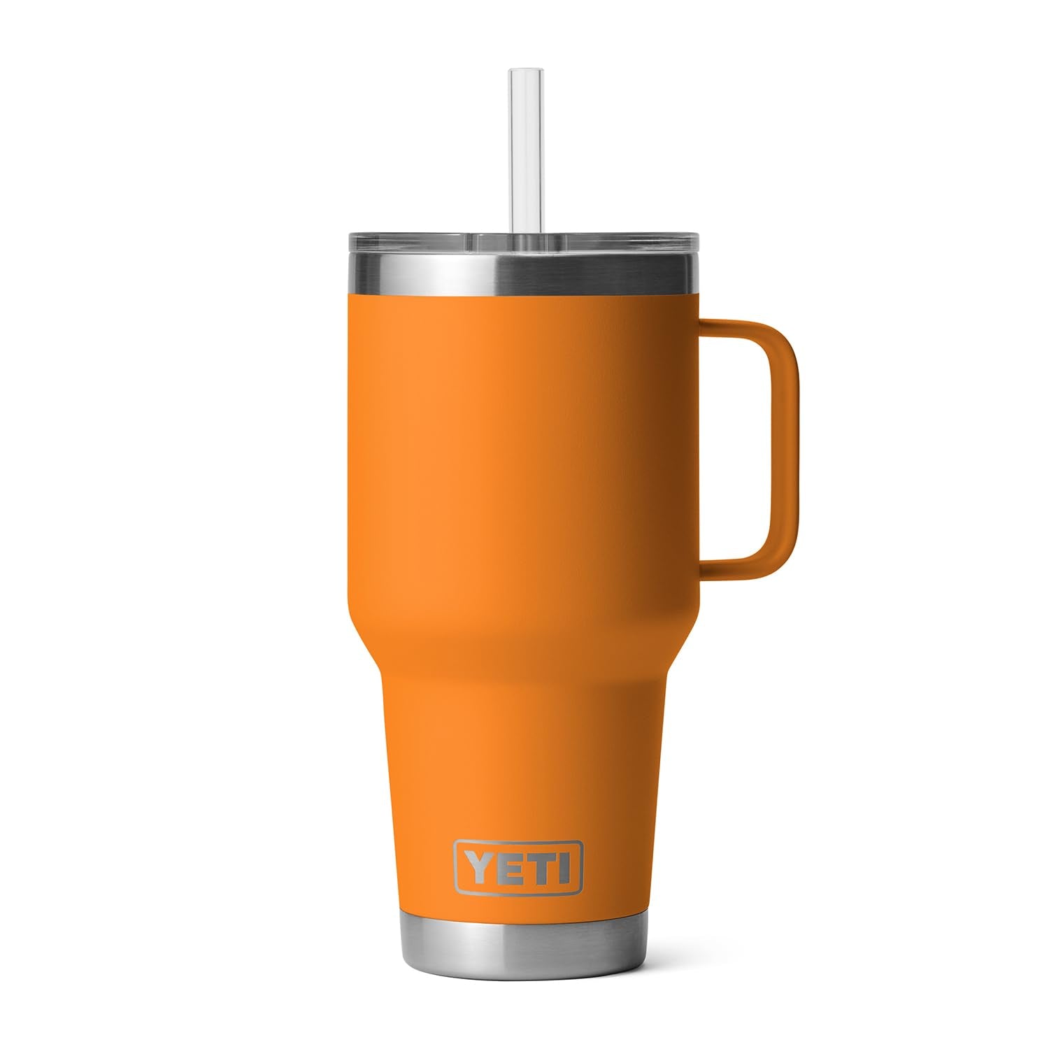YETI Rambler Tumbler with Handle and Straw Lid, Vacuum Insulated Travel Mug, Stainless Steel