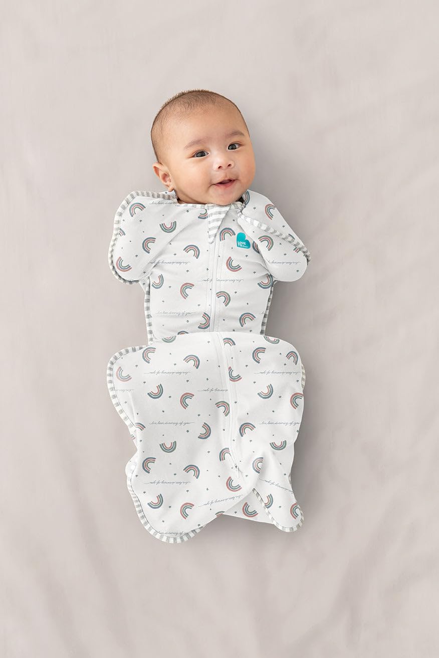 Love to Dream Swaddle UP, Baby Sleep Sack, Self-Soothing Swaddles for Newborns, Improves Sleep, Snug Fit Helps Calm Startle Reflex, New Born Essentials for Baby, 5-8.5 lbs, Sand Dollar