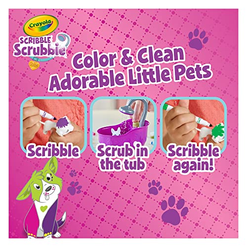Crayola Scribble Scrubbie Peculiar Pets Tub Playset, Creative Toys