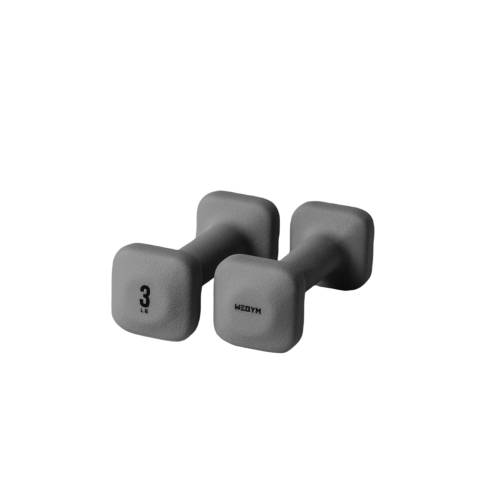 WeGym SafeGrip Dumbbells, Anti-Slip, Anti-Roll, Thick Handles, Free Weights, Square Dumbbells for Secure Workouts at Home, Weightlifting, and Personal Training