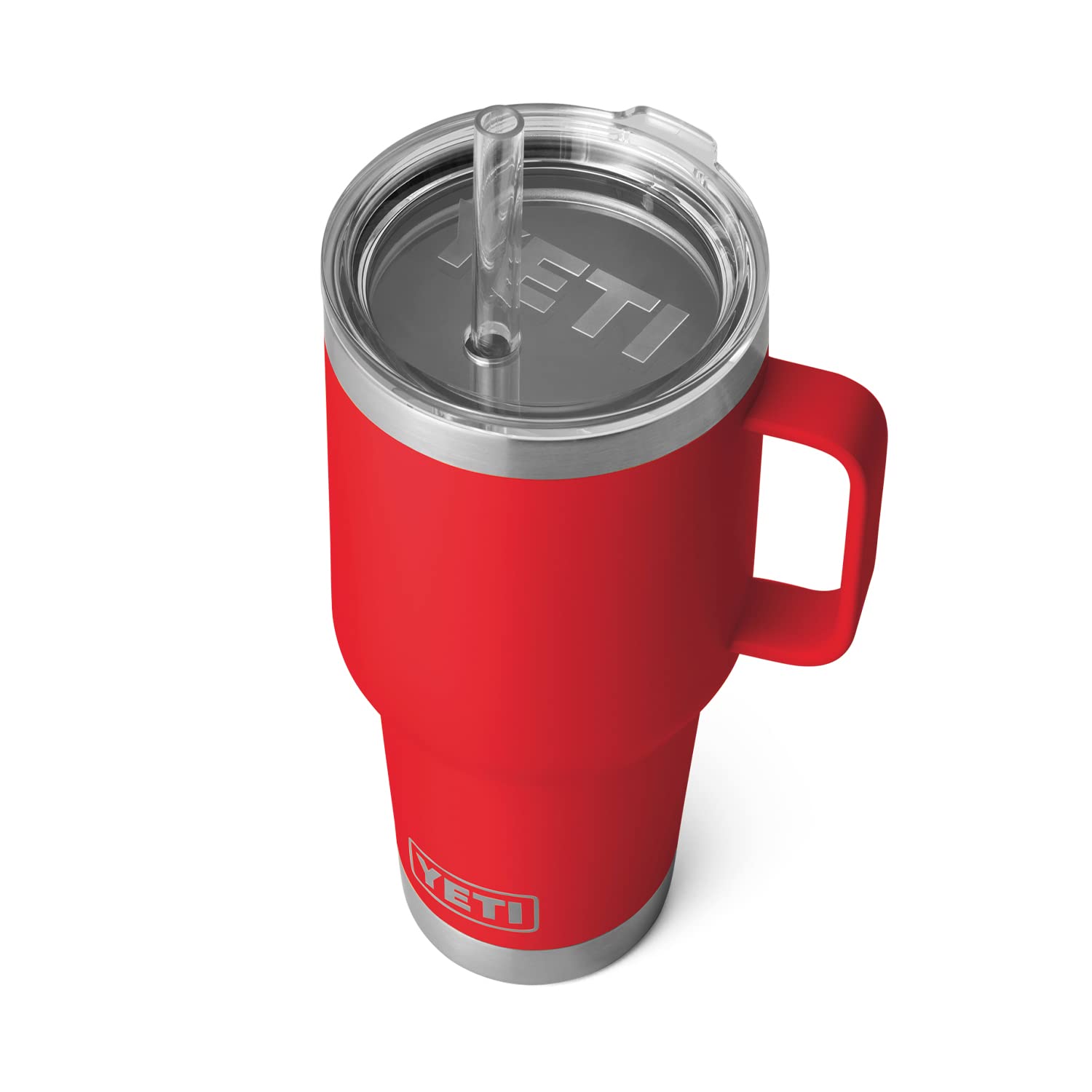 YETI Rambler Tumbler with Handle and Straw Lid, Vacuum Insulated Travel Mug, Stainless Steel