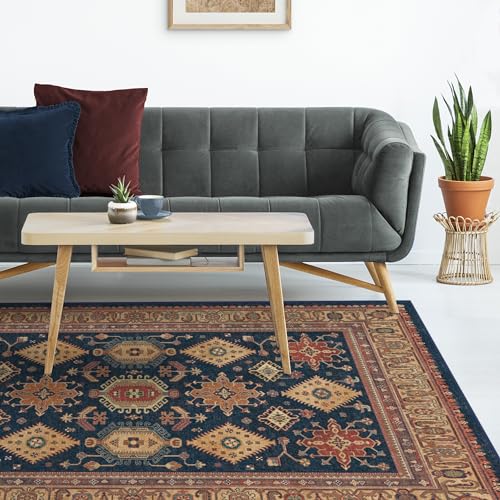 RUGGABLE – Cambria Ruby – Machine Washable Runner Rug – Pet & Child Friendly – Stain & Water Resistant – Non-Slip – 2.5&