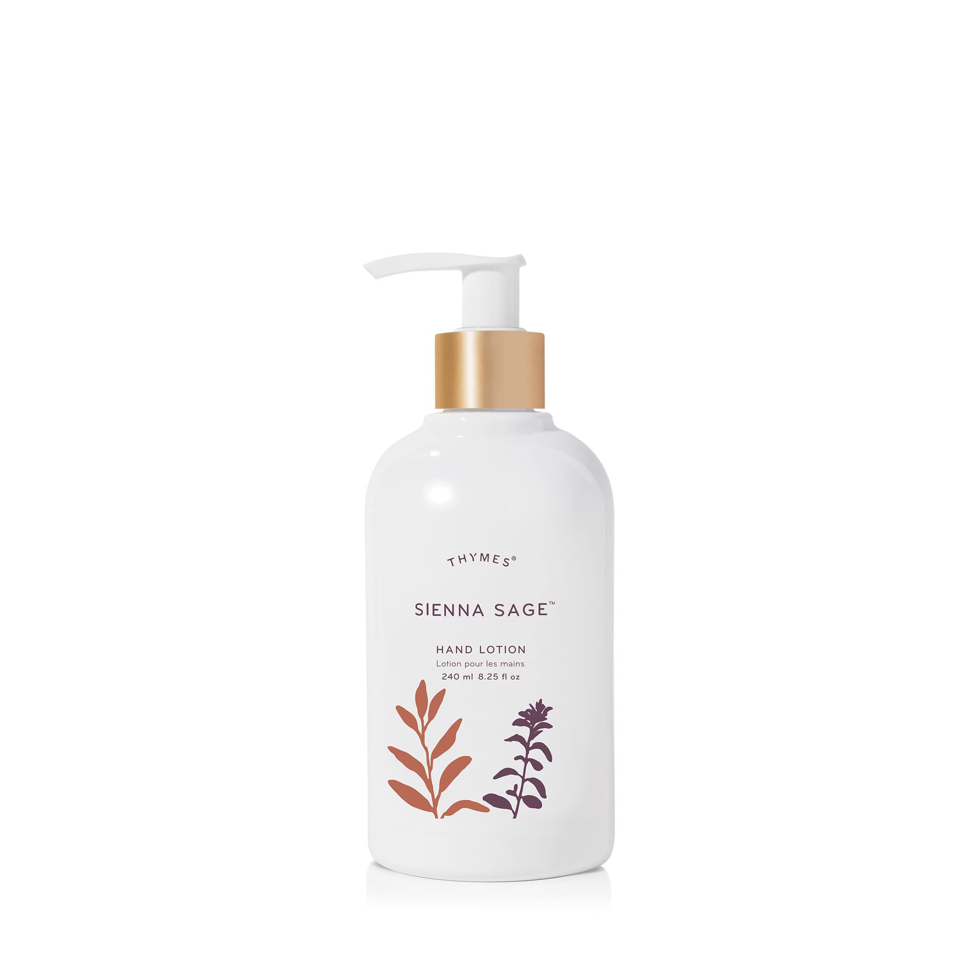 Thymes Hand Lotion Gold Pump - 8.25 Fl Oz - Eucalyptus