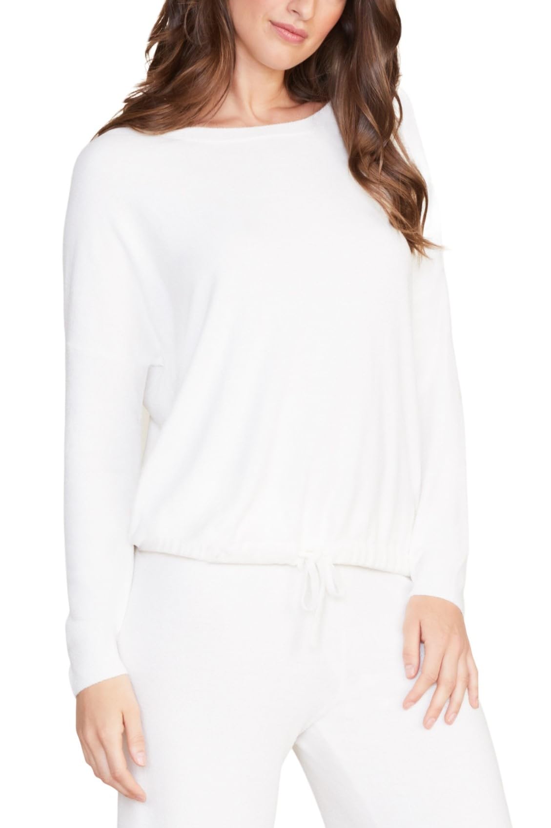 Barefoot Dreams CozyChic Ultra Lite Slouchy Pullover for Women, Ultra Soft Long Sleeve, Crew Neck Pullover