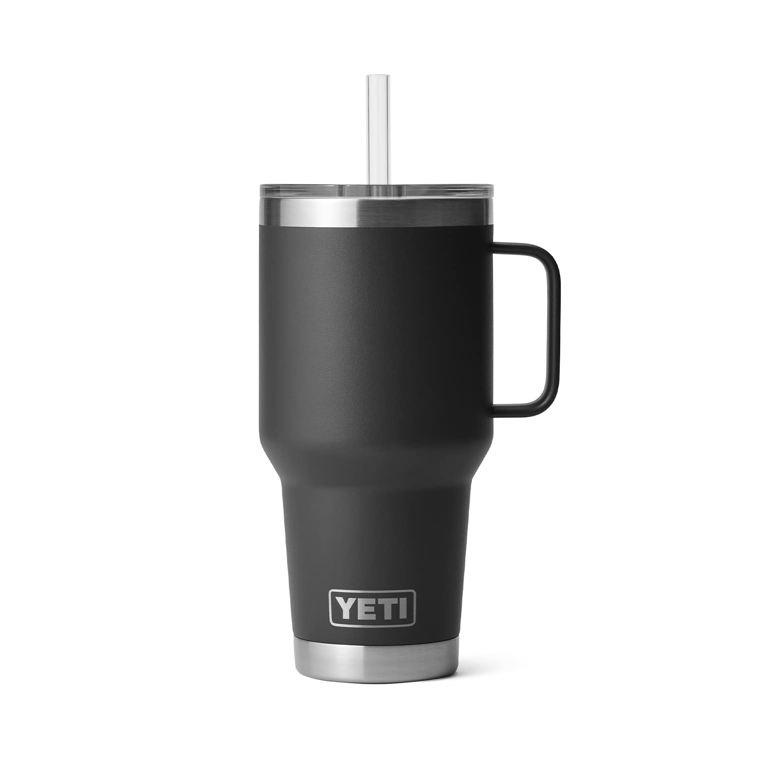 YETI Rambler Tumbler with Handle and Straw Lid, Vacuum Insulated Travel Mug, Stainless Steel