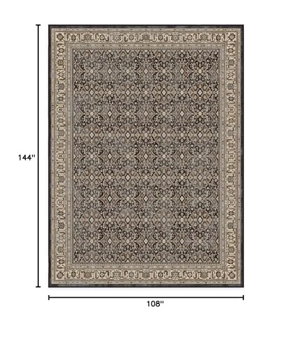 RUGGABLE – Alessia Dark Wood – Machine Washable Area Rug – Pet & Child Friendly – Stain & Water Resistant – Non-Slip – 5&