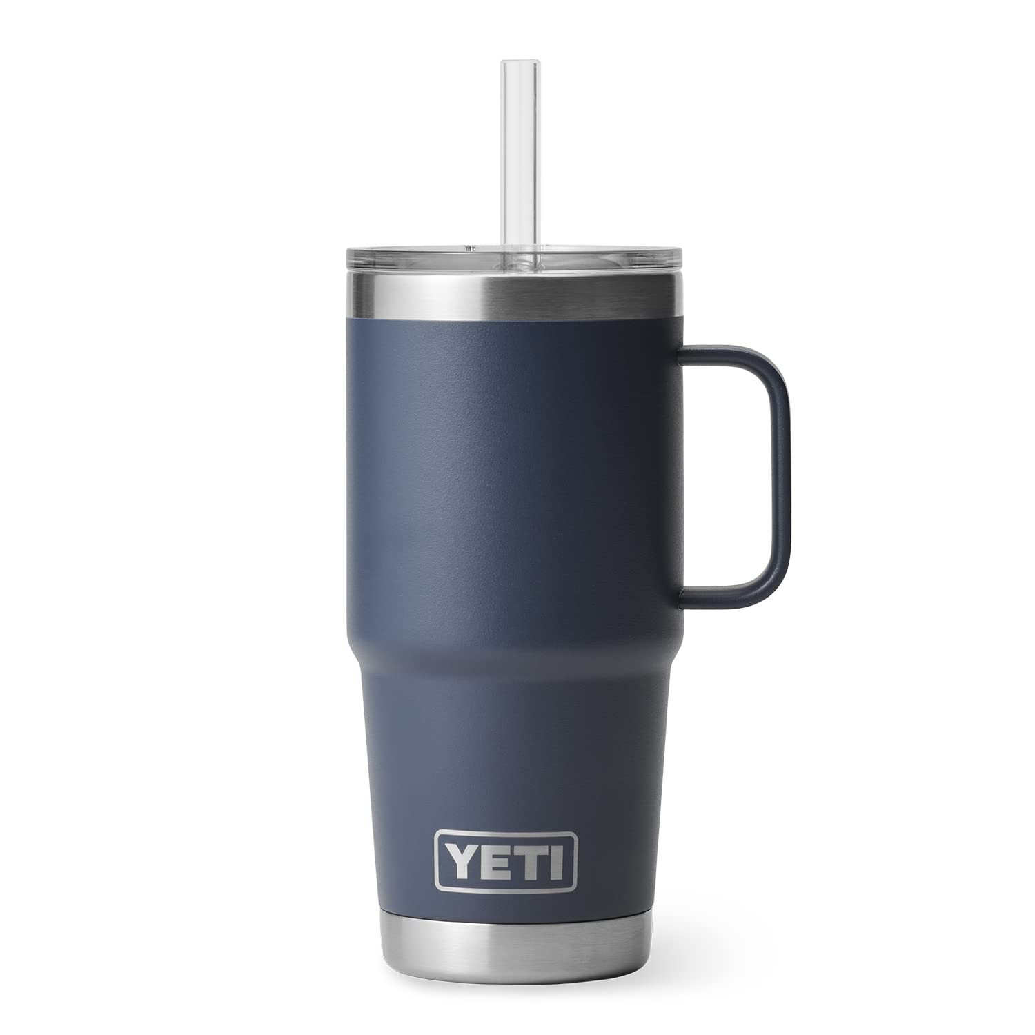 YETI Rambler Tumbler with Handle and Straw Lid, Vacuum Insulated Travel Mug, Stainless Steel