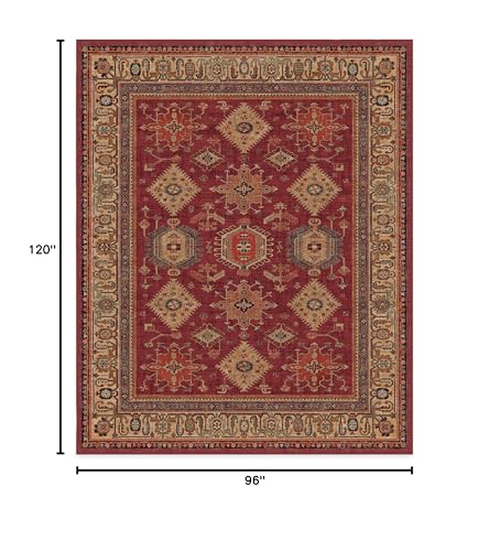 RUGGABLE – Cambria Ruby – Machine Washable Runner Rug – Pet & Child Friendly – Stain & Water Resistant – Non-Slip – 2.5&