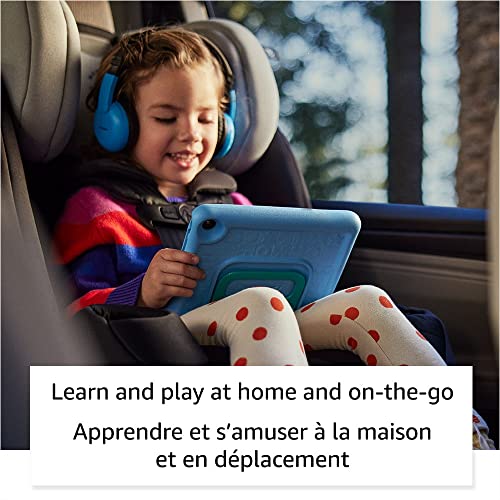 Amazon Fire 7 Kids tablet, ages 3-7. Top-selling 7" kids tablet on Amazon - 2022 | ad-free content with parental controls included, 10-hr battery, 16 GB, Purple