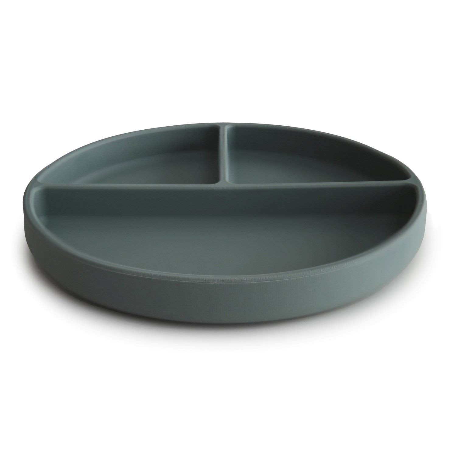 mushie Silicone Suction Plate | BPA-Free Non-Slip Design (Ivory)