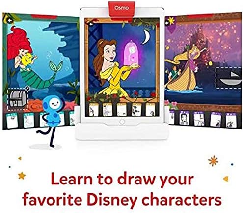 Osmo - Super Studio Disney Princess Starter Kit for iPad - Ages 5-11 - Drawing Activities - (Osmo iPad Base Included)