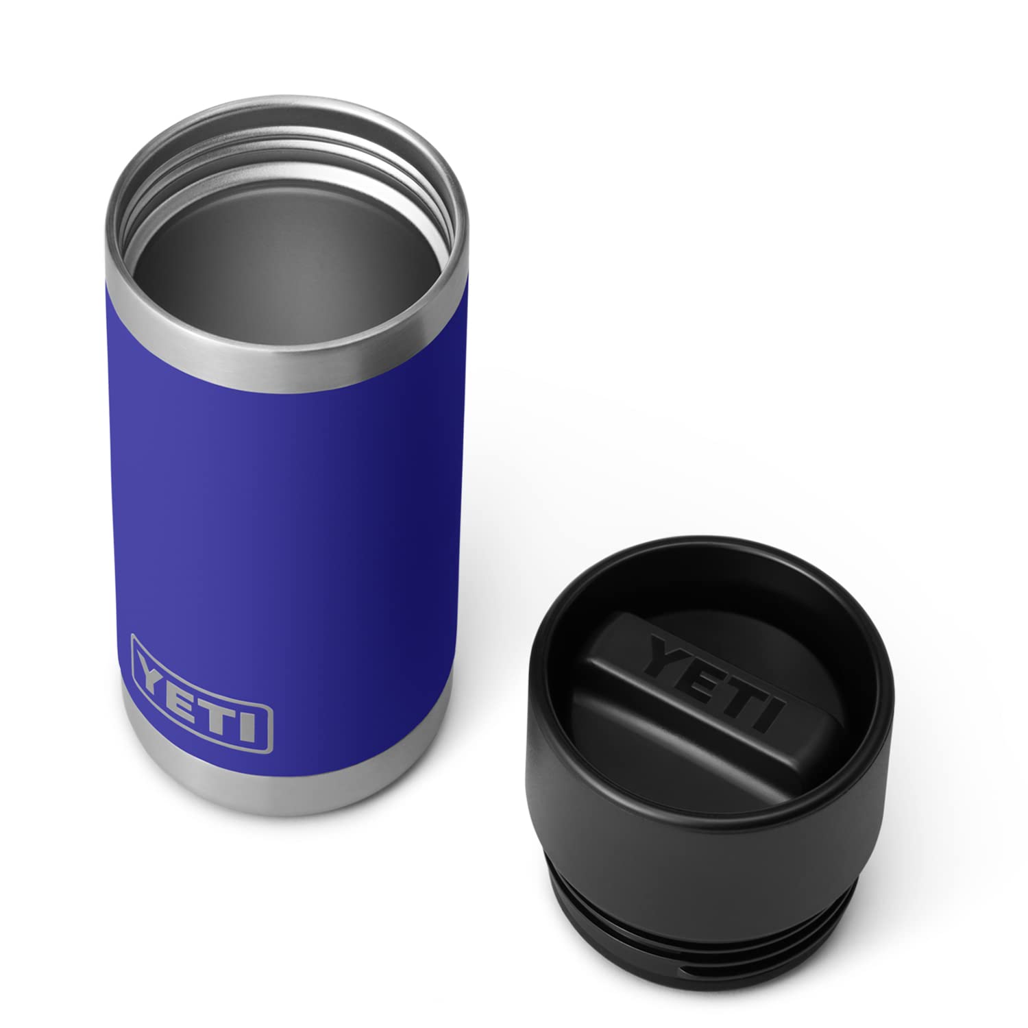 YETI Rambler 12 oz Bottle, Stainless Steel, Vacuum Insulated, with Hot Shot Cap