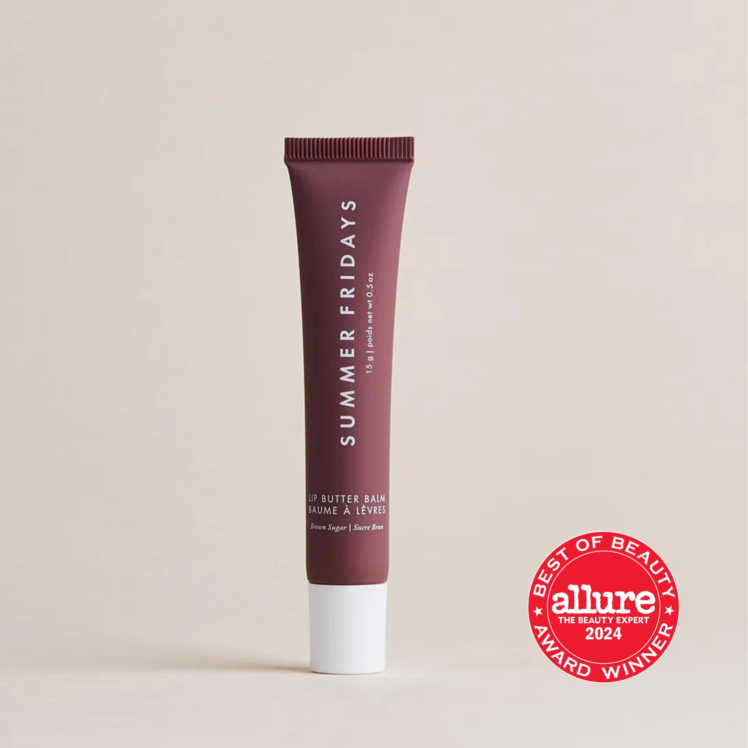 Summer Fridays Lip Butter Balm - Conditioning Lip Mask and Lip Balm for Instant Moisture, Shine and Hydration - Sheer-Tinted, Soothing Lip Care - Vanilla Beige (.5 Oz)