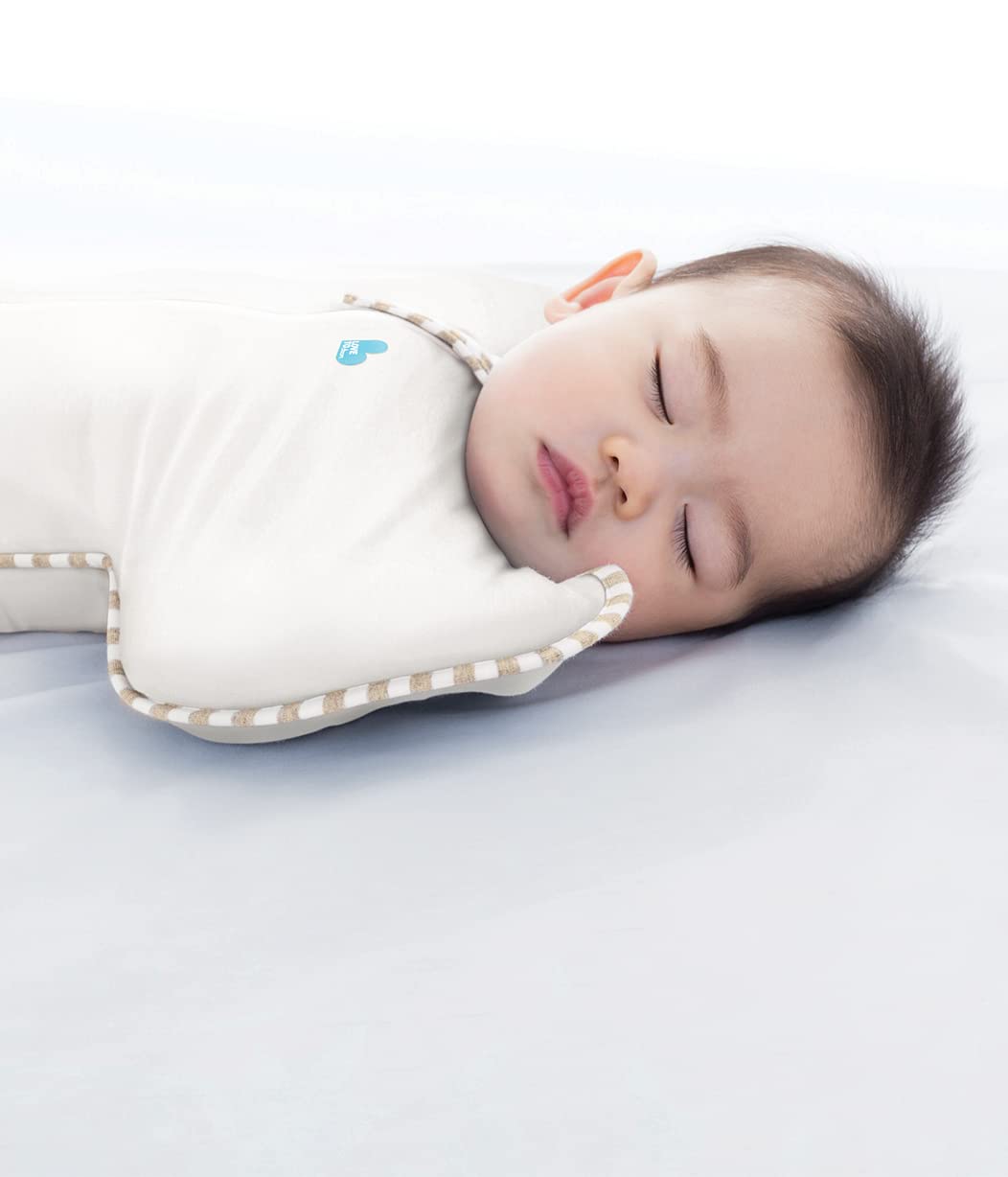 Love to Dream Swaddle UP, Baby Sleep Sack, Self-Soothing Swaddles for Newborns, Improves Sleep, Snug Fit Helps Calm Startle Reflex, New Born Essentials for Baby, 5-8.5 lbs, Sand Dollar