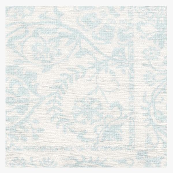 RUGGABLE Washable 2x3 Area Rug, Delphina Delft Blue, Premium Vintage Rugs for Living Room, Bedroom, Kitchen, Office, Classroom with Gripper Non Slip Pad