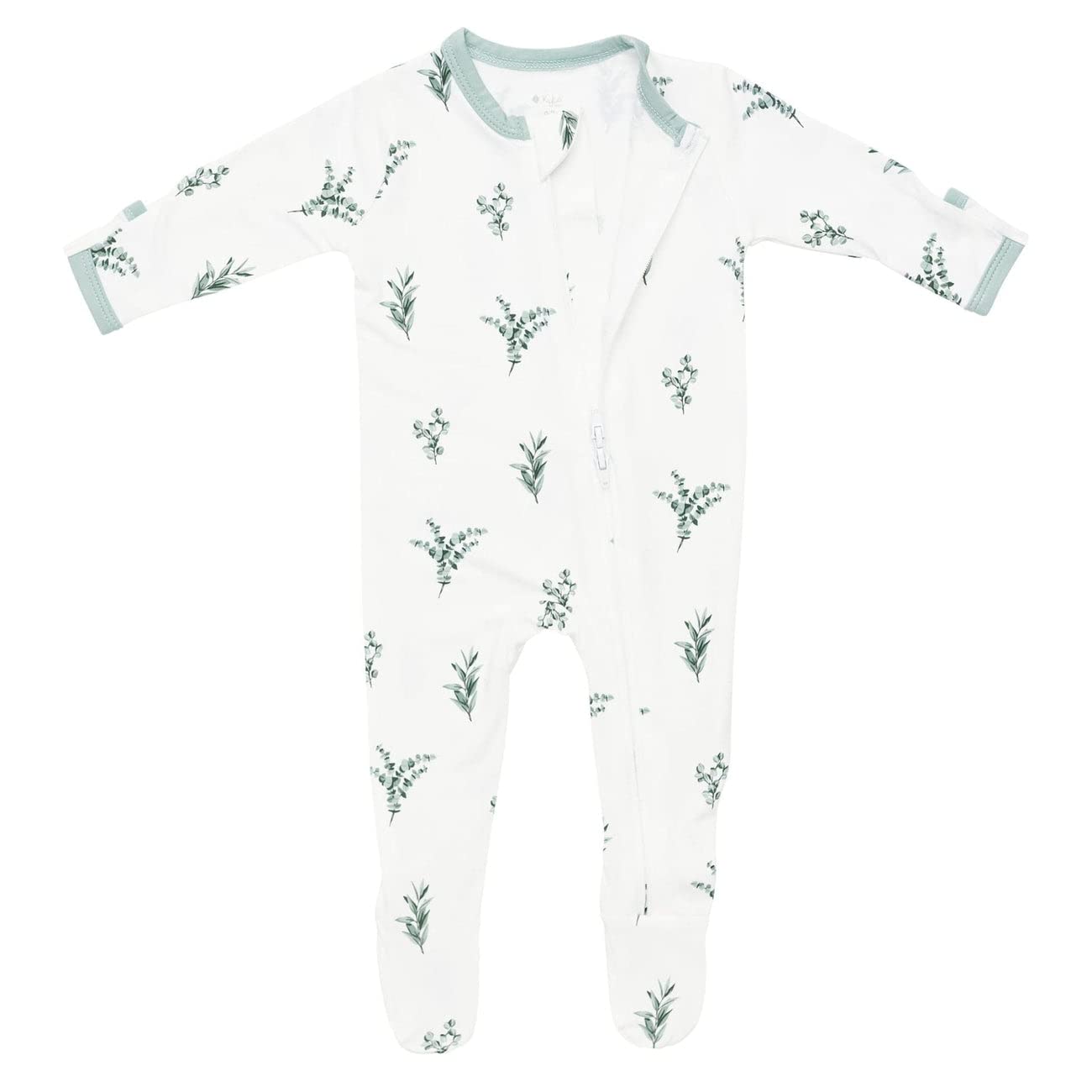 KYTE BABY Unisex Zipper Closure Footies, Rayon Made From Bamboo, 0-24 Months