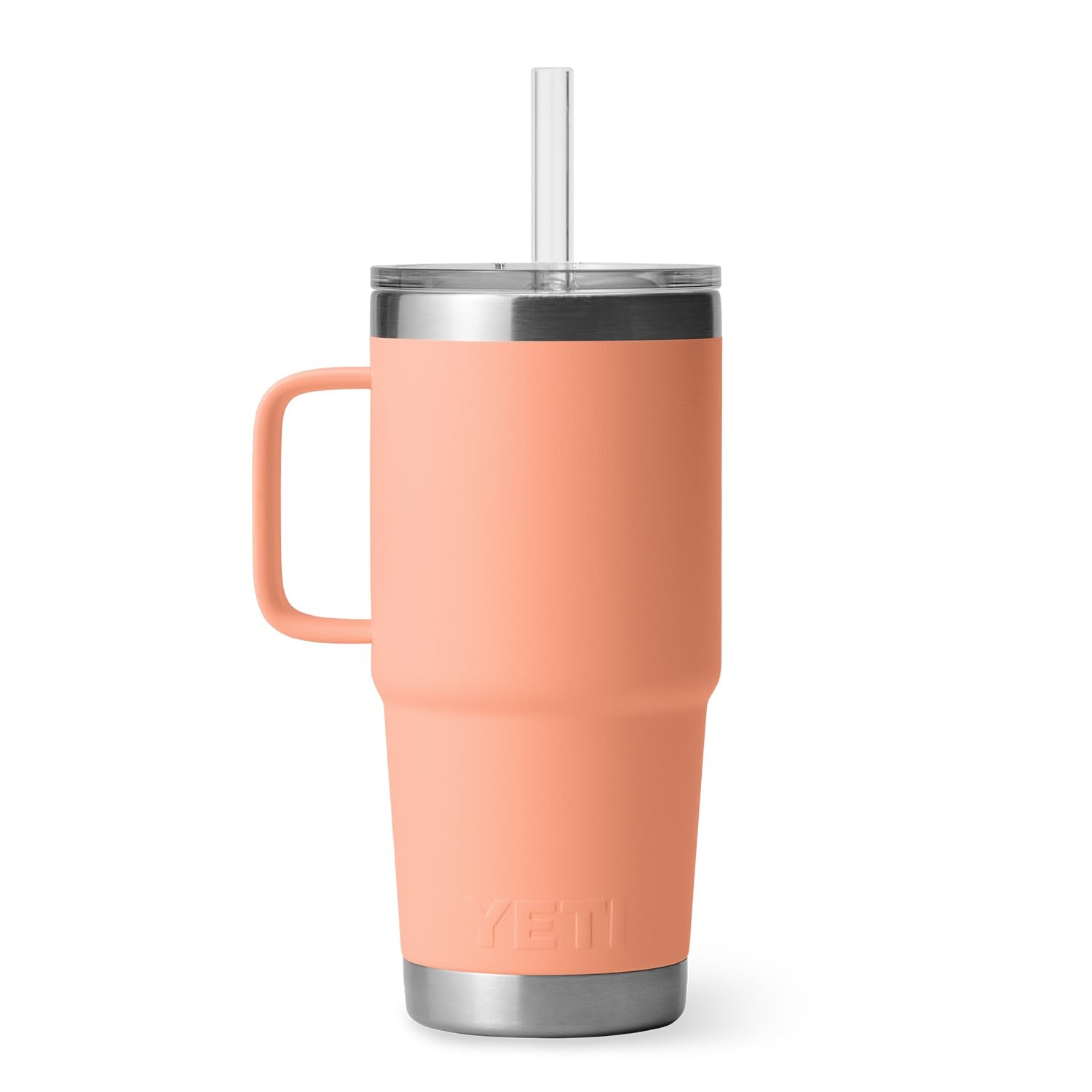 YETI Rambler Tumbler with Handle and Straw Lid, Vacuum Insulated Travel Mug, Stainless Steel