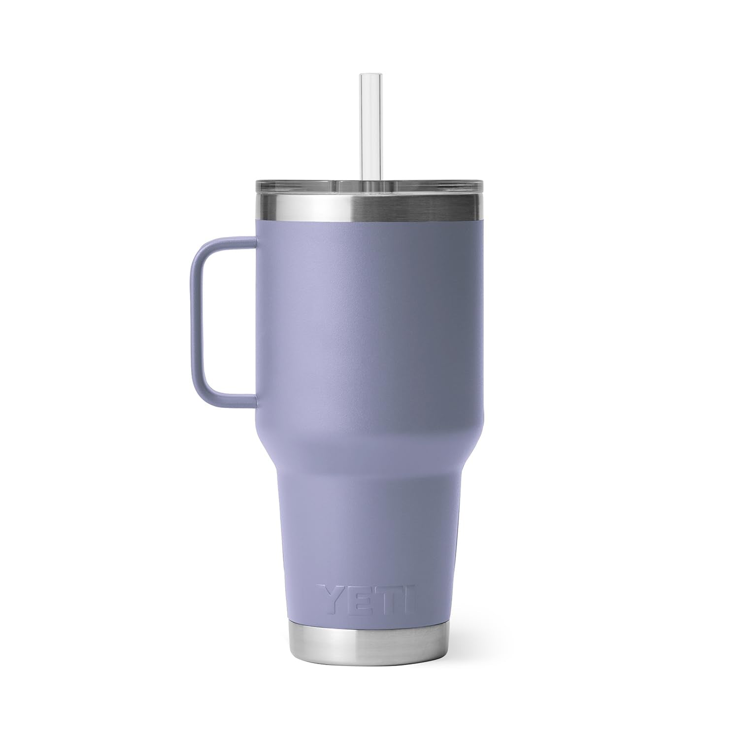 YETI Rambler Tumbler with Handle and Straw Lid, Vacuum Insulated Travel Mug, Stainless Steel