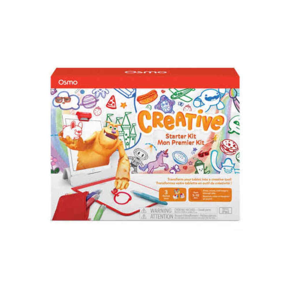 Osmo - Creative Starter Kit for iPad - 3 Educational Learning Games - Ages 5-10 - Drawing, Word Problems & Early Physics - STEM Toy Gifts for Kids, Boy & Girl - Ages 5 6 7 8 9 10 (Osmo Base Included)
