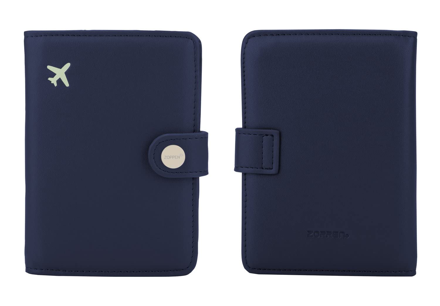 Zoppen RFID Blocking Travel Passport Holder Cadanian Passport Cover Slim Id Card Case (
