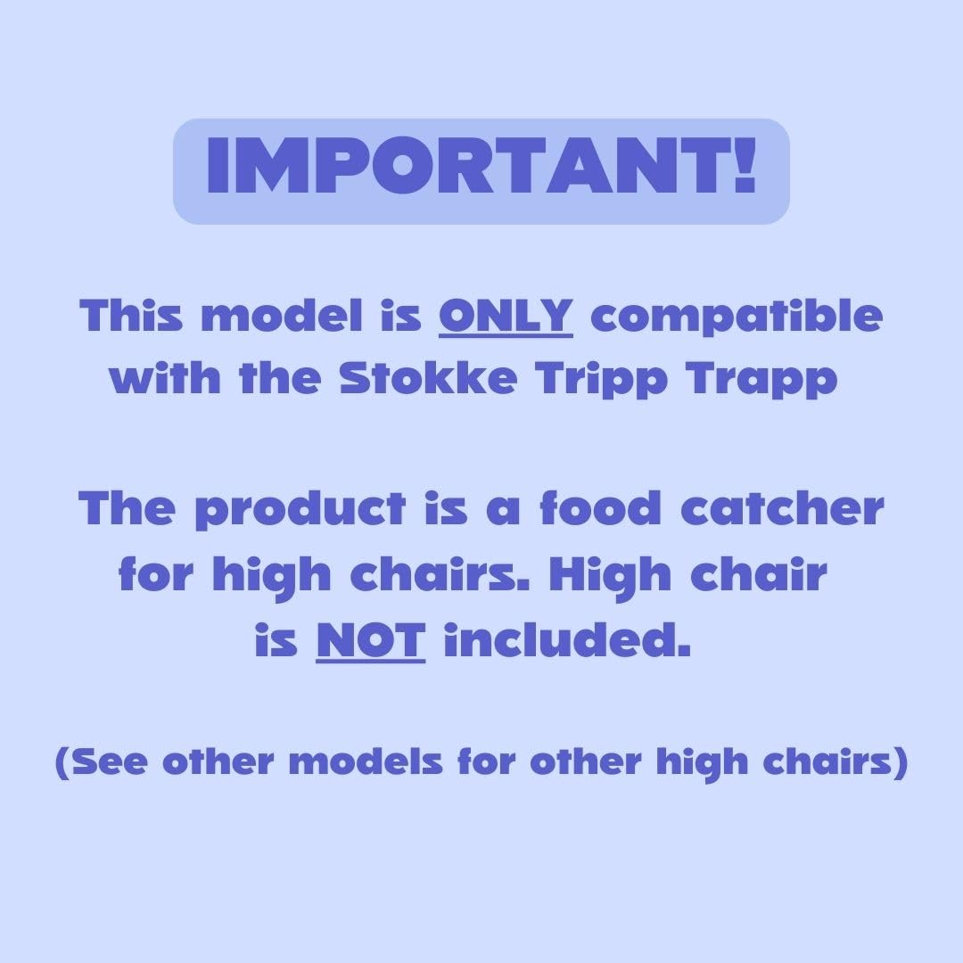 CATCHY - Food Catcher - Compatible with Stokke Clikk High Chair - Highchair Sold SEPARATELY - Baby & Toddler Food & Mess Catcher - Under High Chair Accessory - Baby Feeding Essentials