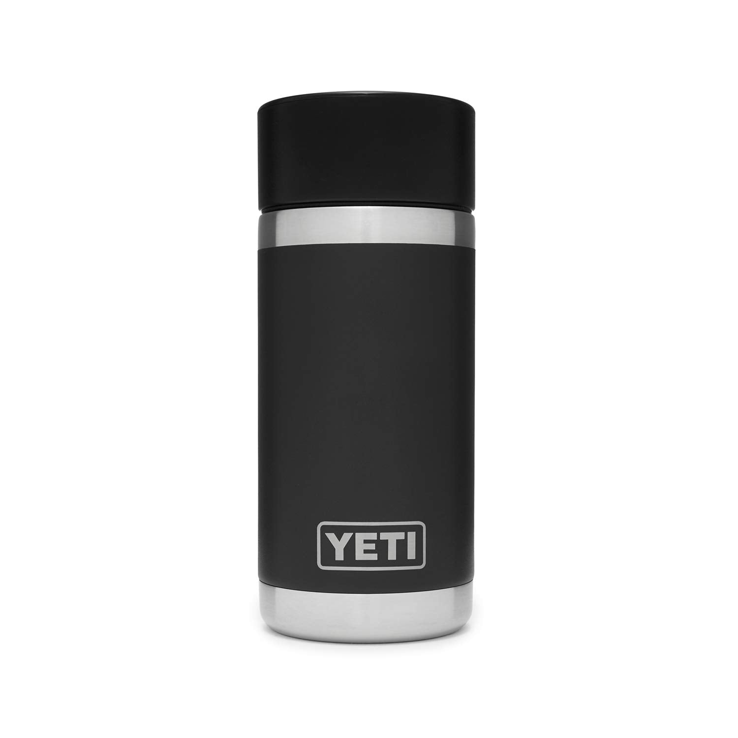 YETI Rambler 12 oz Bottle, Stainless Steel, Vacuum Insulated, with Hot Shot Cap