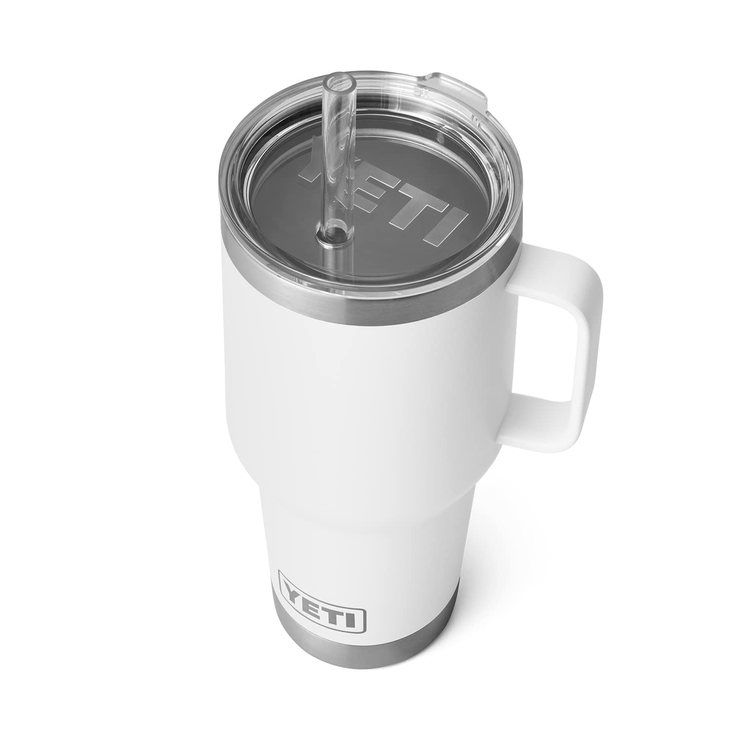 YETI Rambler Tumbler with Handle and Straw Lid, Vacuum Insulated Travel Mug, Stainless Steel