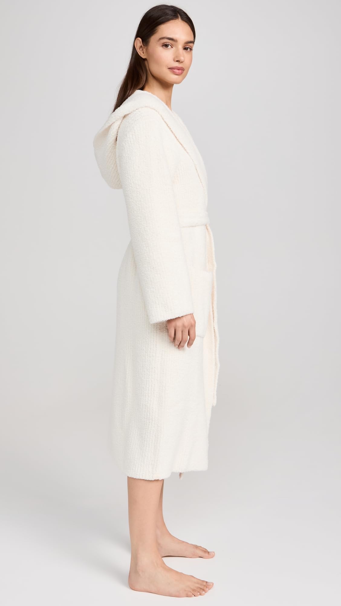 Barefoot Dreams CozyChic Ribbed Hooded Robe
