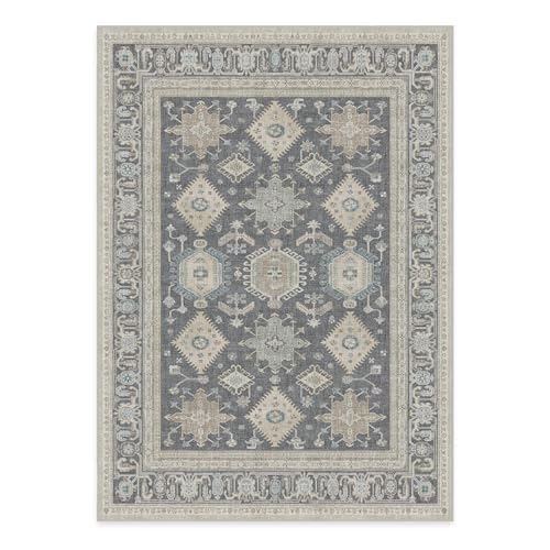 RUGGABLE – Cambria Ruby – Machine Washable Runner Rug – Pet & Child Friendly – Stain & Water Resistant – Non-Slip – 2.5&