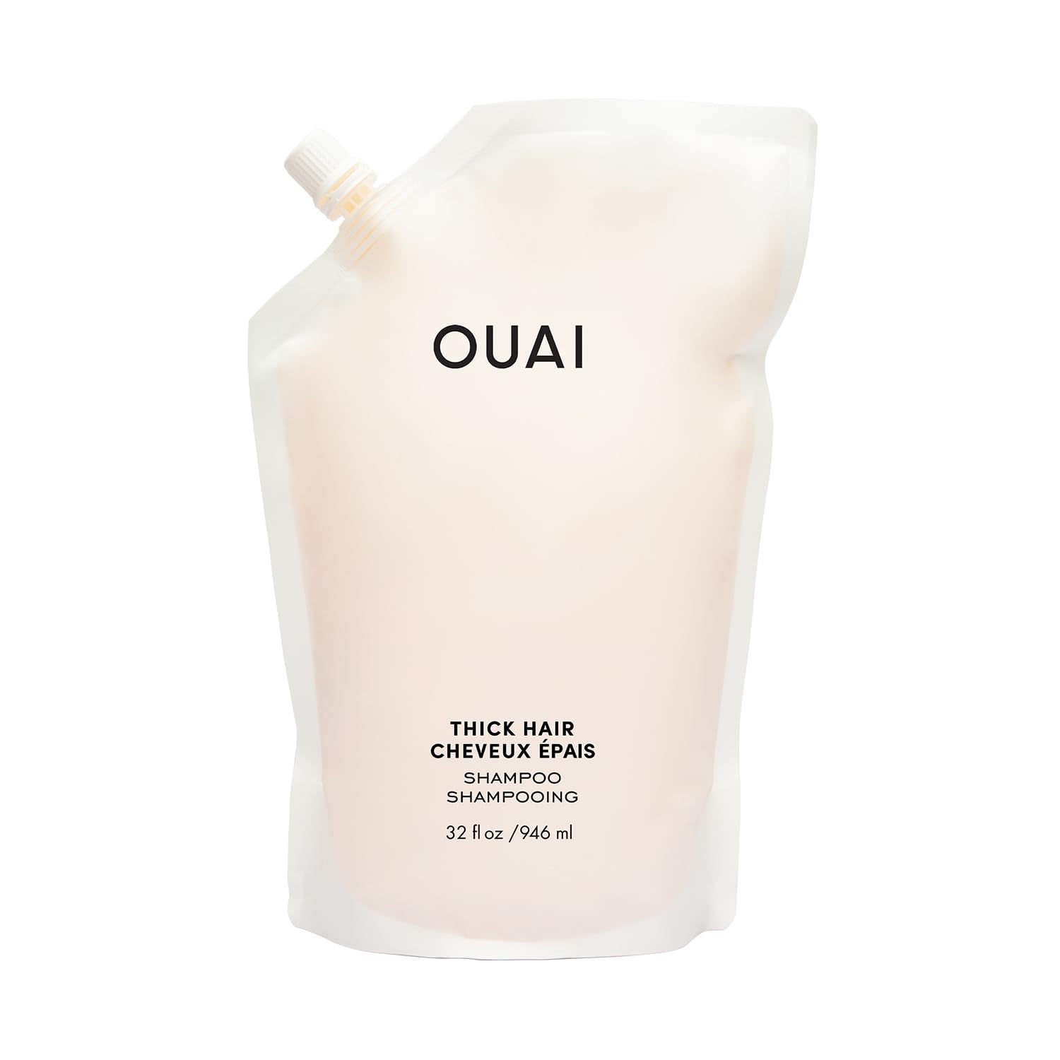 OUAI Fine Shampoo - Volumizing Shampoo with Strengthening Keratin, Biotin & Chia Seed Oil for Fine Hair - Delivers Clean, Weightless Body - Paraben, Phthalate & Sulfate Free Hair Care - 10 fl oz