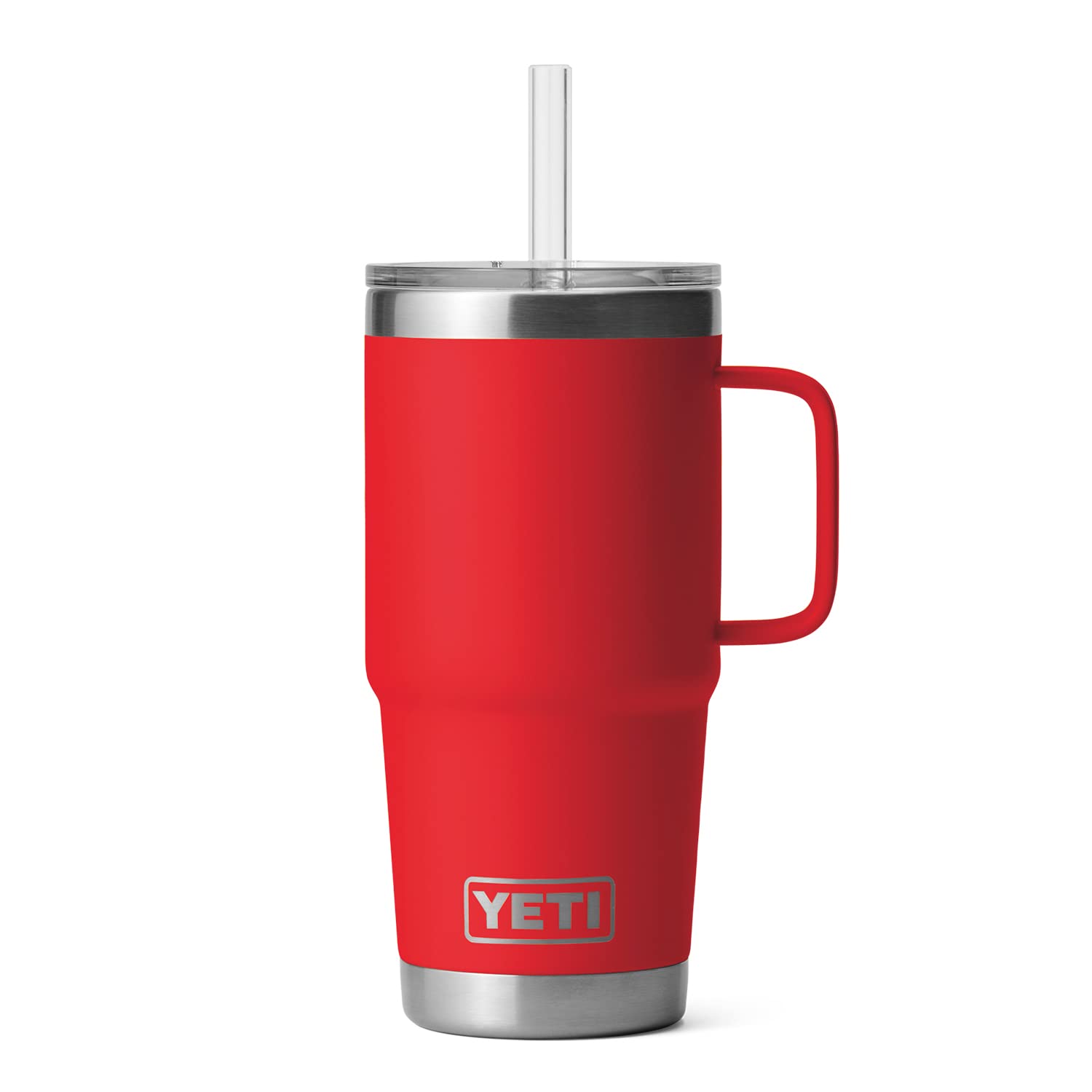 YETI Rambler Tumbler with Handle and Straw Lid, Vacuum Insulated Travel Mug, Stainless Steel