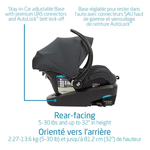 Maxi-Cosi Zelia Max 5-in-1 Modular Travel System, Carraige mode, Reversible toddler seat, Use from birth, Mico infant car seat (included), Polished Pebble