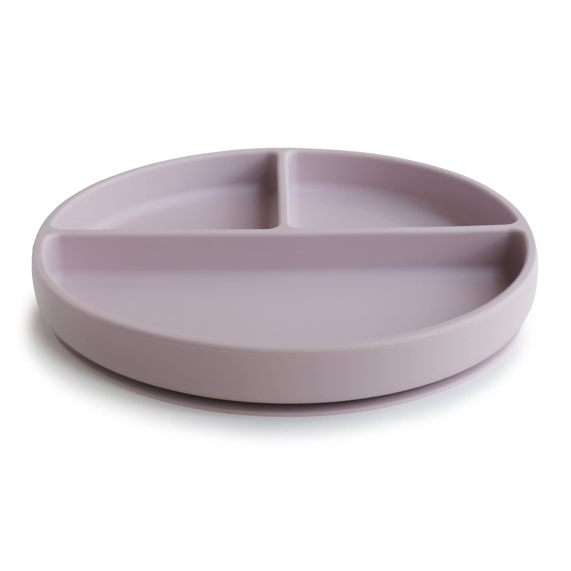 mushie Silicone Suction Plate | BPA-Free Non-Slip Design (Ivory)