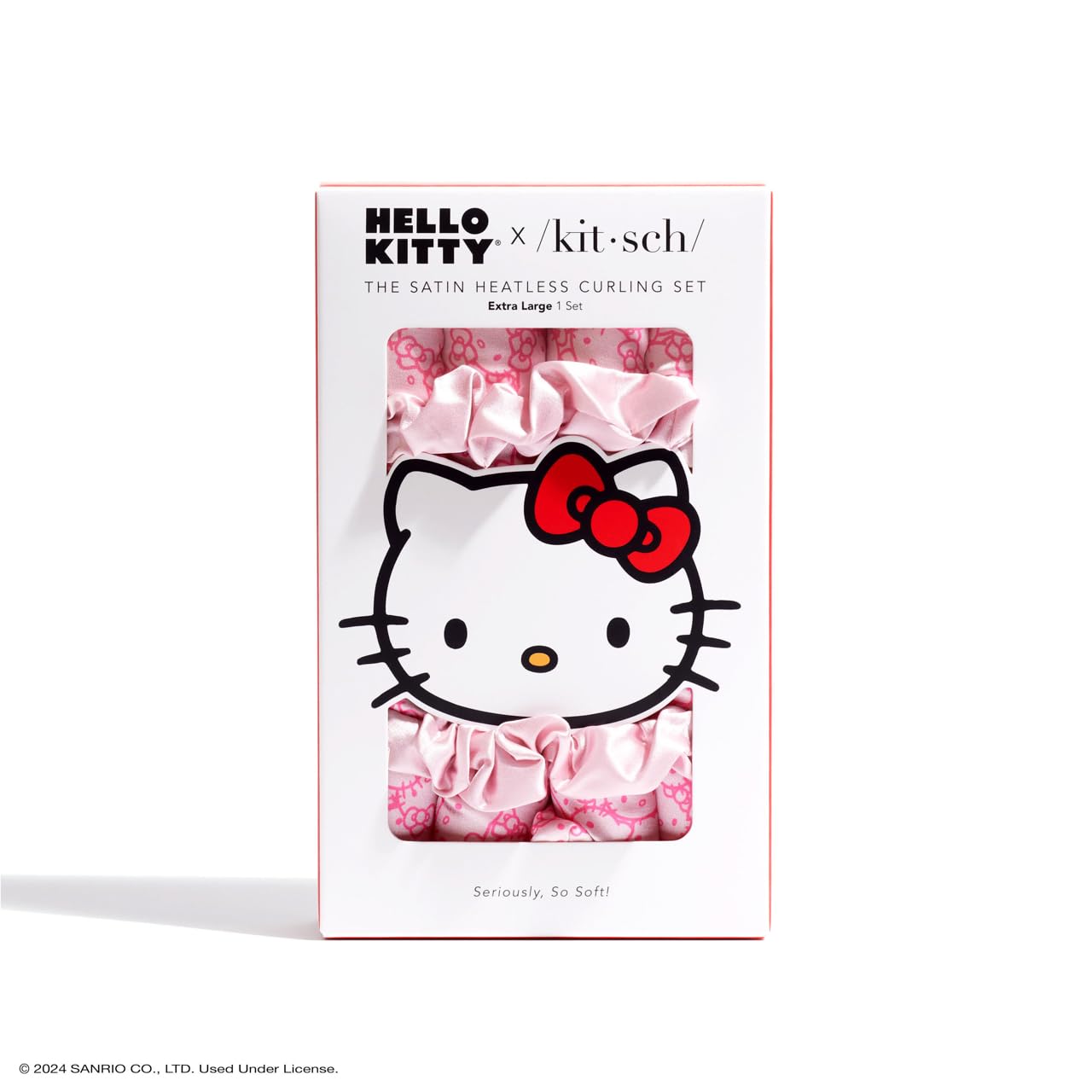Kitsch Satin Heatless Curling Set for No-Heat Soft Curls | Overnight Hair Curlers & Curling Rod Headband, Frizz-Free Styling | Gentle Rollers for All Hair Types - 1 Pack (Charcoal)