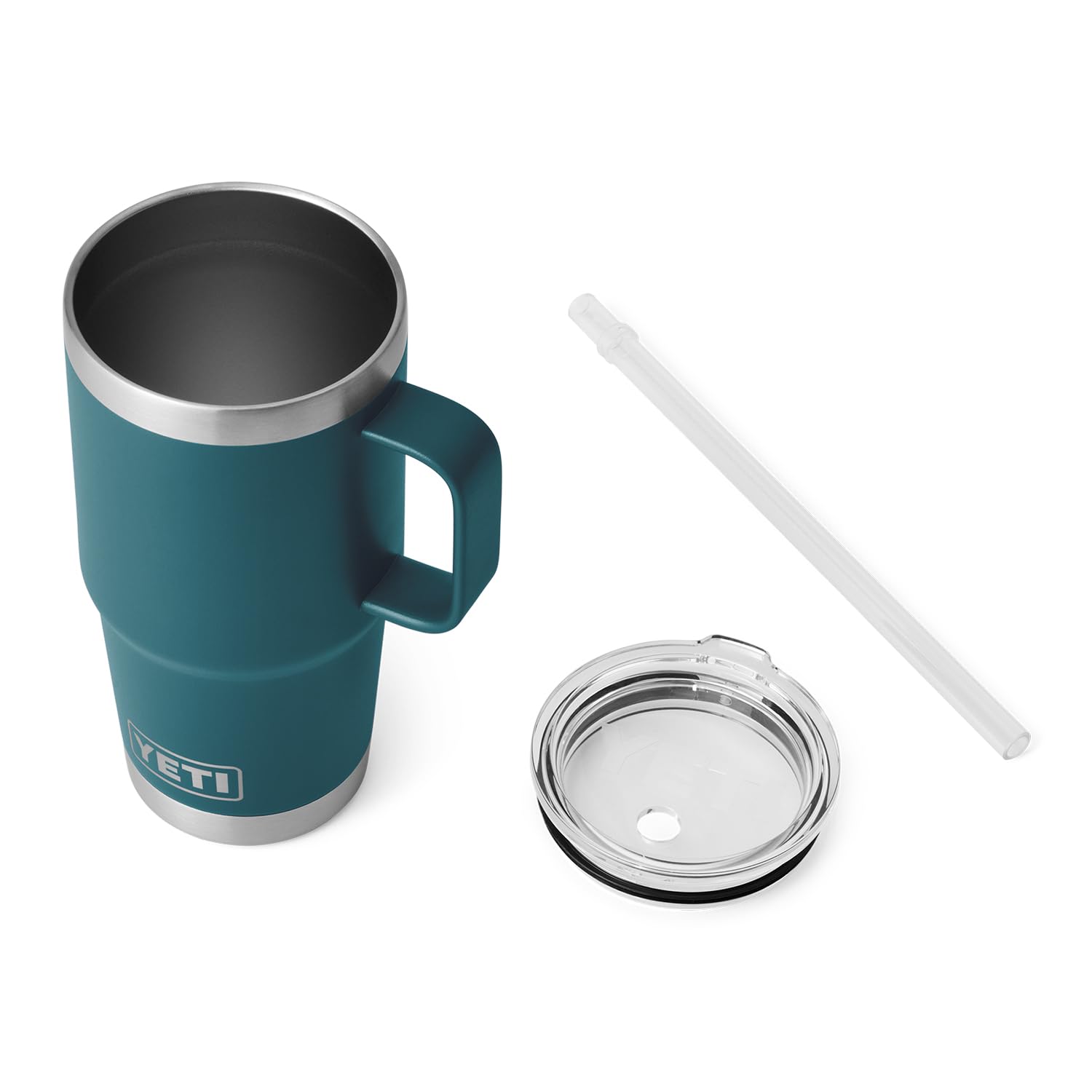 YETI Rambler Tumbler with Handle and Straw Lid, Vacuum Insulated Travel Mug, Stainless Steel