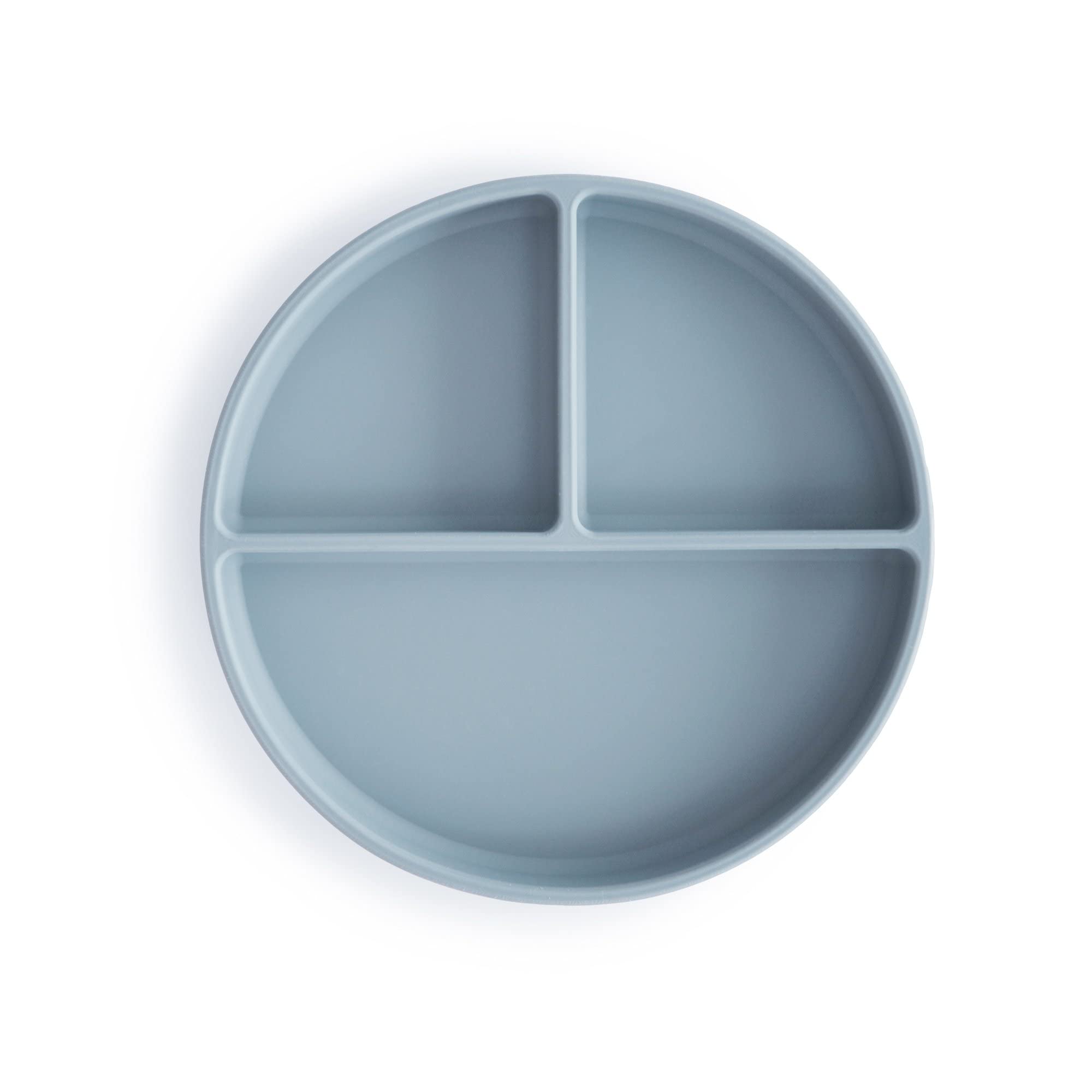mushie Silicone Suction Plate | BPA-Free Non-Slip Design (Ivory)