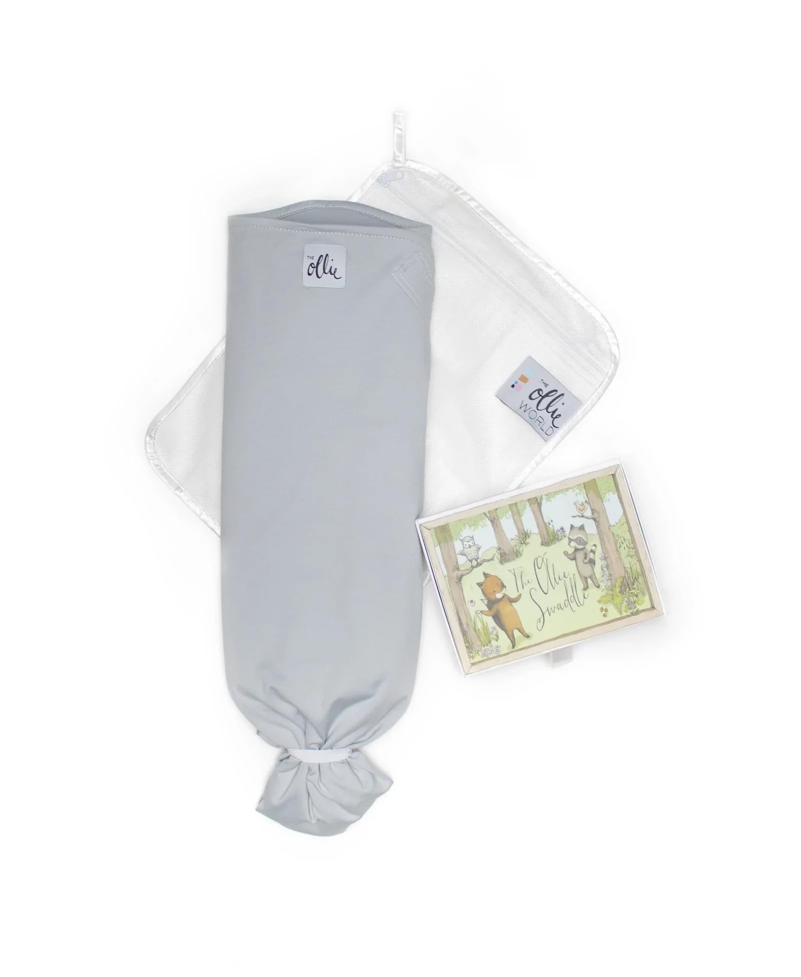 The Ollie Swaddle - Helps to Reduce The Moro (Startle) Reflex - Made from a Custom Designed Moisture-Wicking Material (Sky)