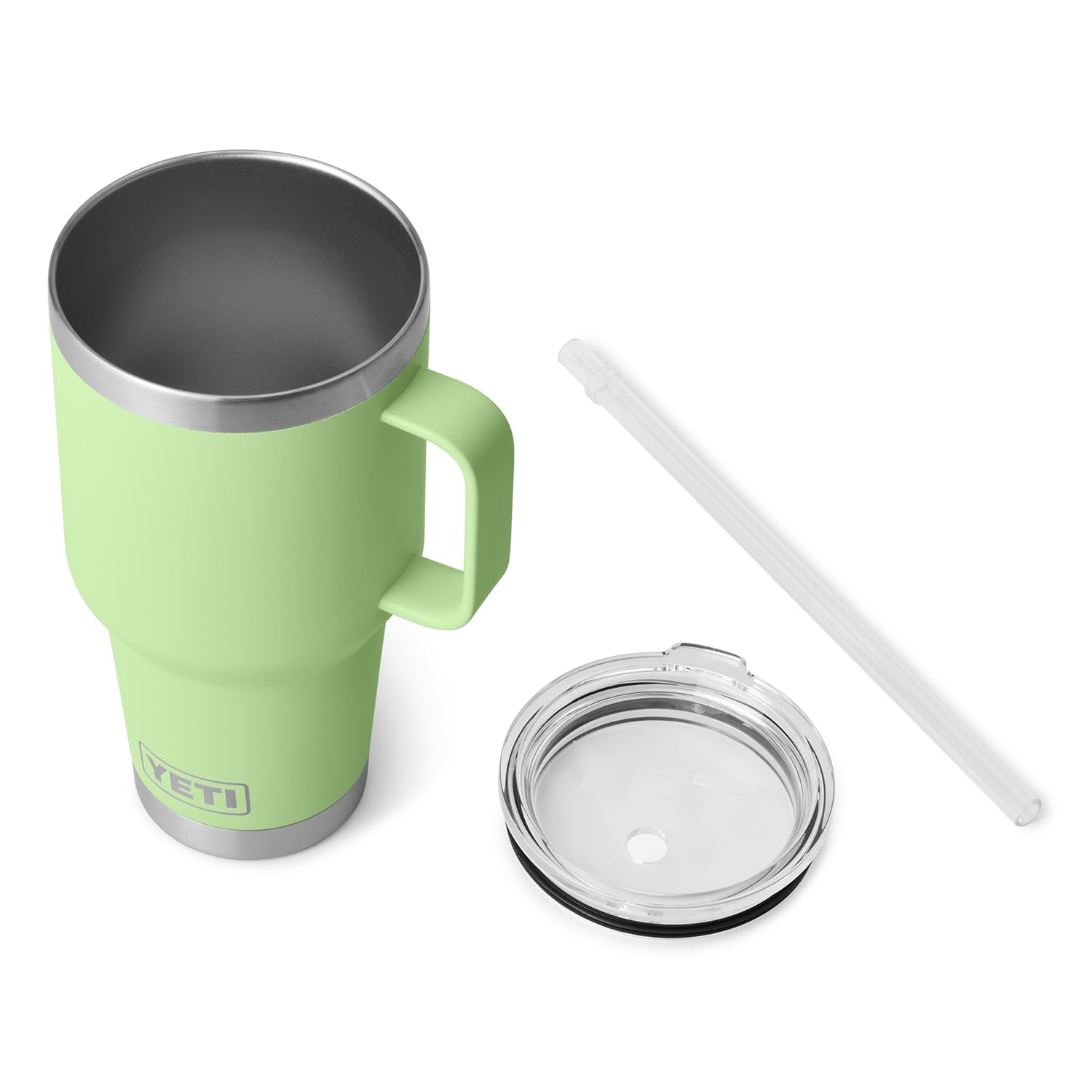 YETI Rambler Tumbler with Handle and Straw Lid, Vacuum Insulated Travel Mug, Stainless Steel