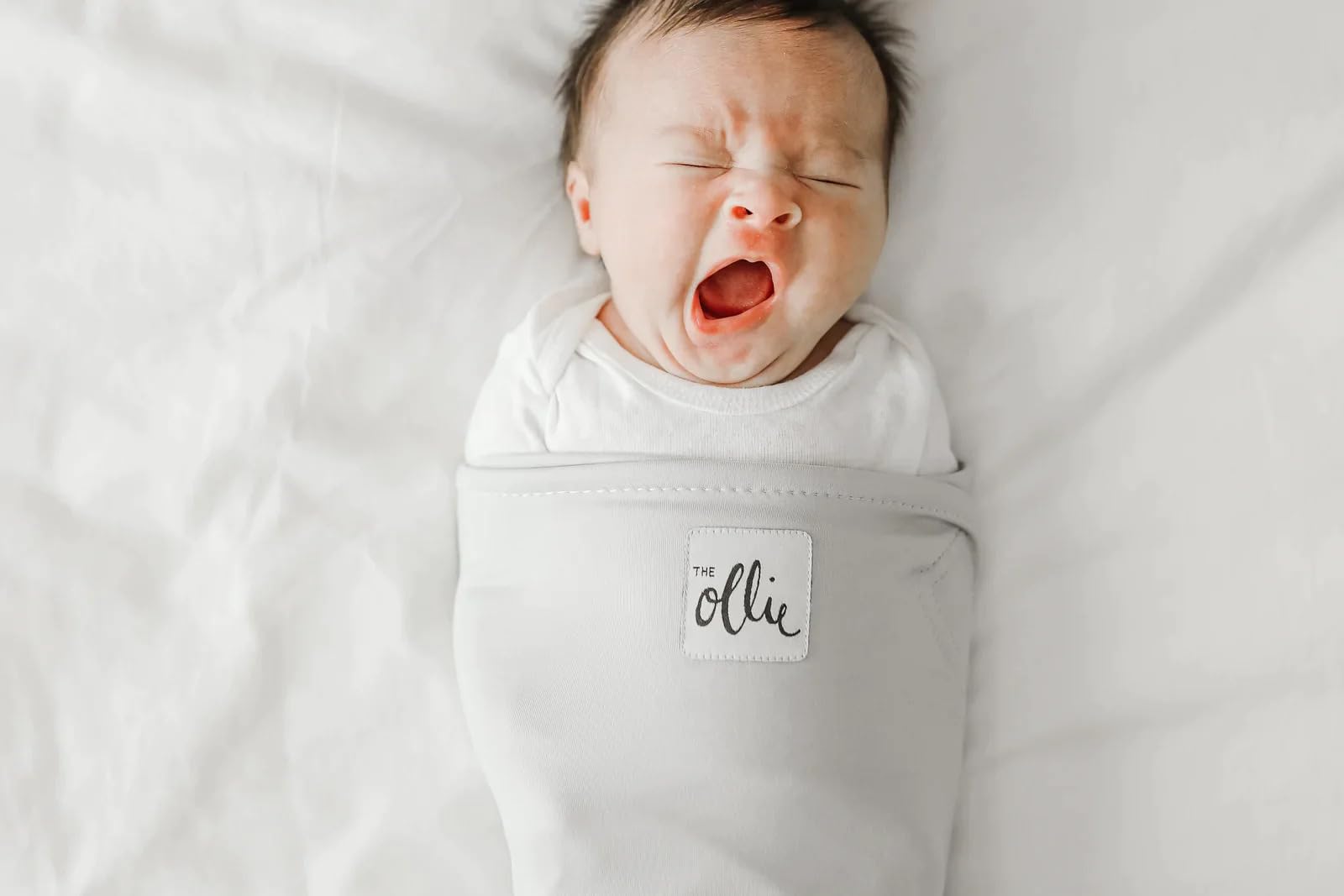 The Ollie Swaddle - Helps to Reduce The Moro (Startle) Reflex - Made from a Custom Designed Moisture-Wicking Material (Sky)