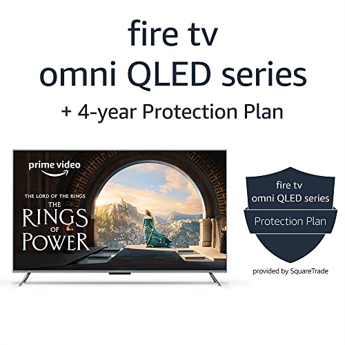 Amazon Fire TV 50" Omni QLED Series 4K UHD smart TV, Dolby Vision IQ, Fire TV Ambient Experience, local dimming, hands-free with Alexa