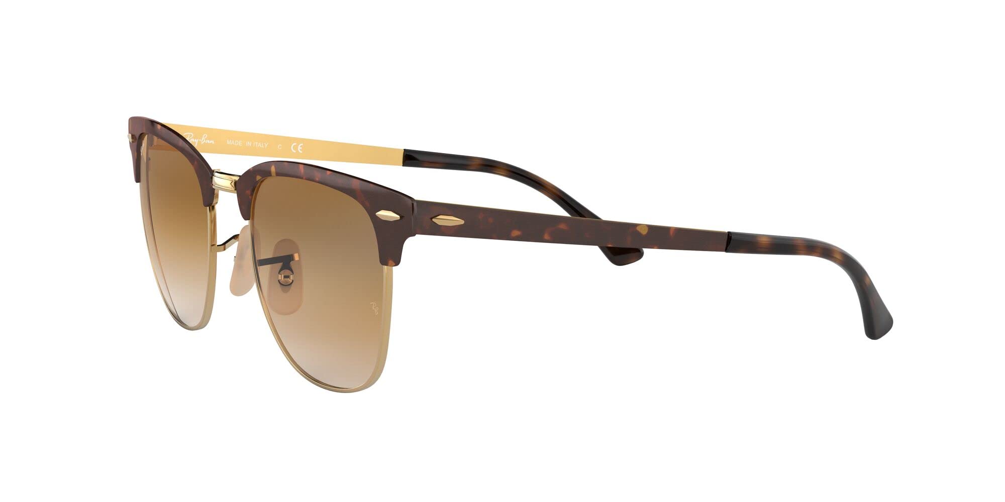 Ray-Ban RB3716 Clubmaster Metal Square Sunglasses