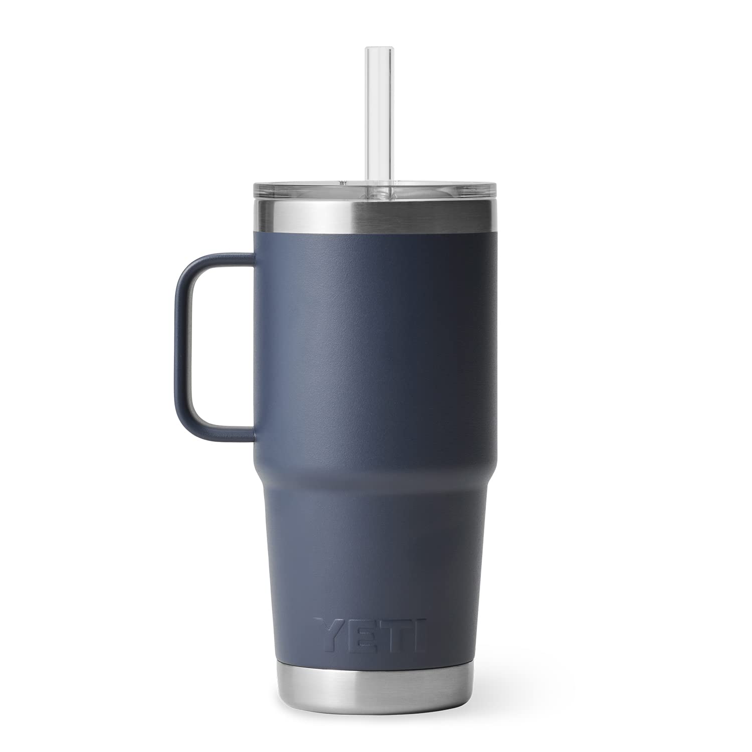 YETI Rambler Tumbler with Handle and Straw Lid, Vacuum Insulated Travel Mug, Stainless Steel