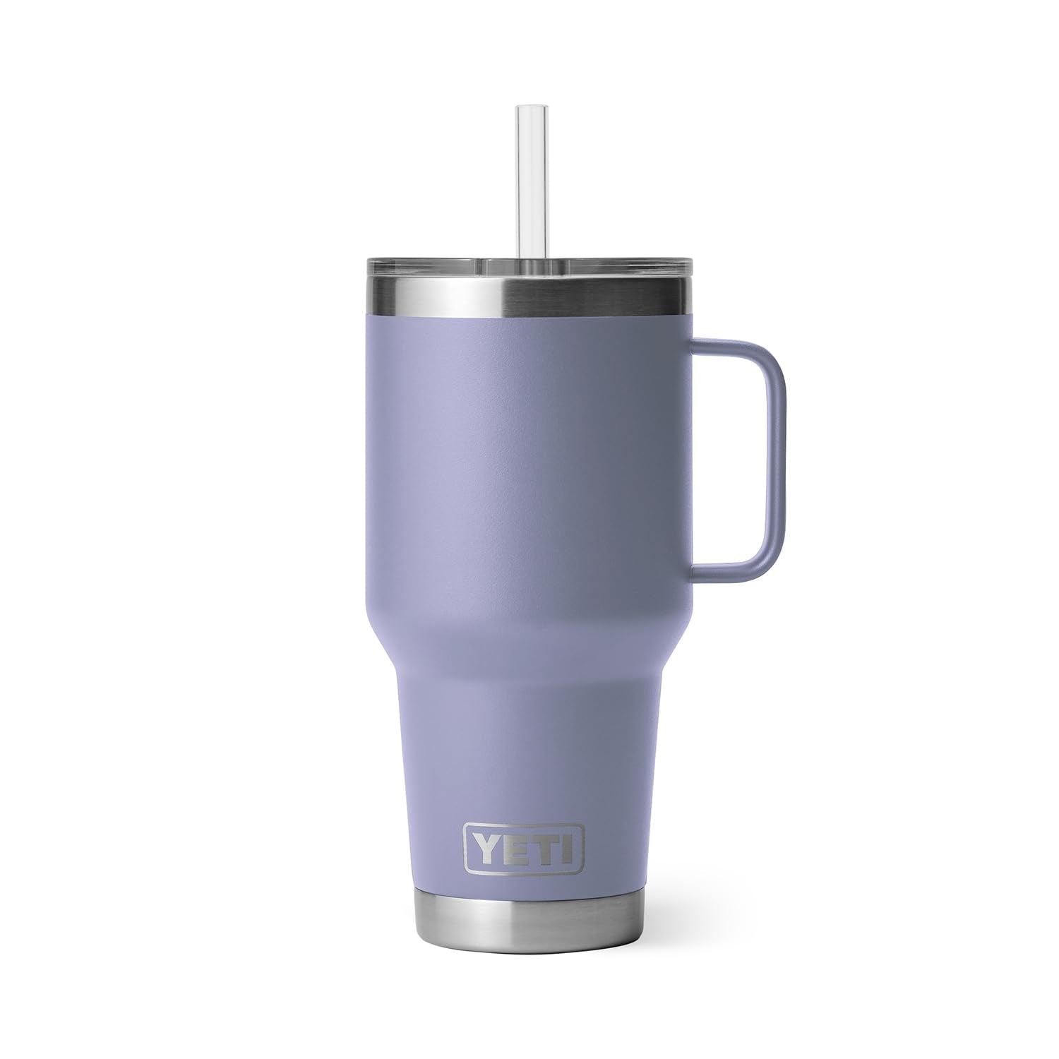 YETI Rambler Tumbler with Handle and Straw Lid, Vacuum Insulated Travel Mug, Stainless Steel
